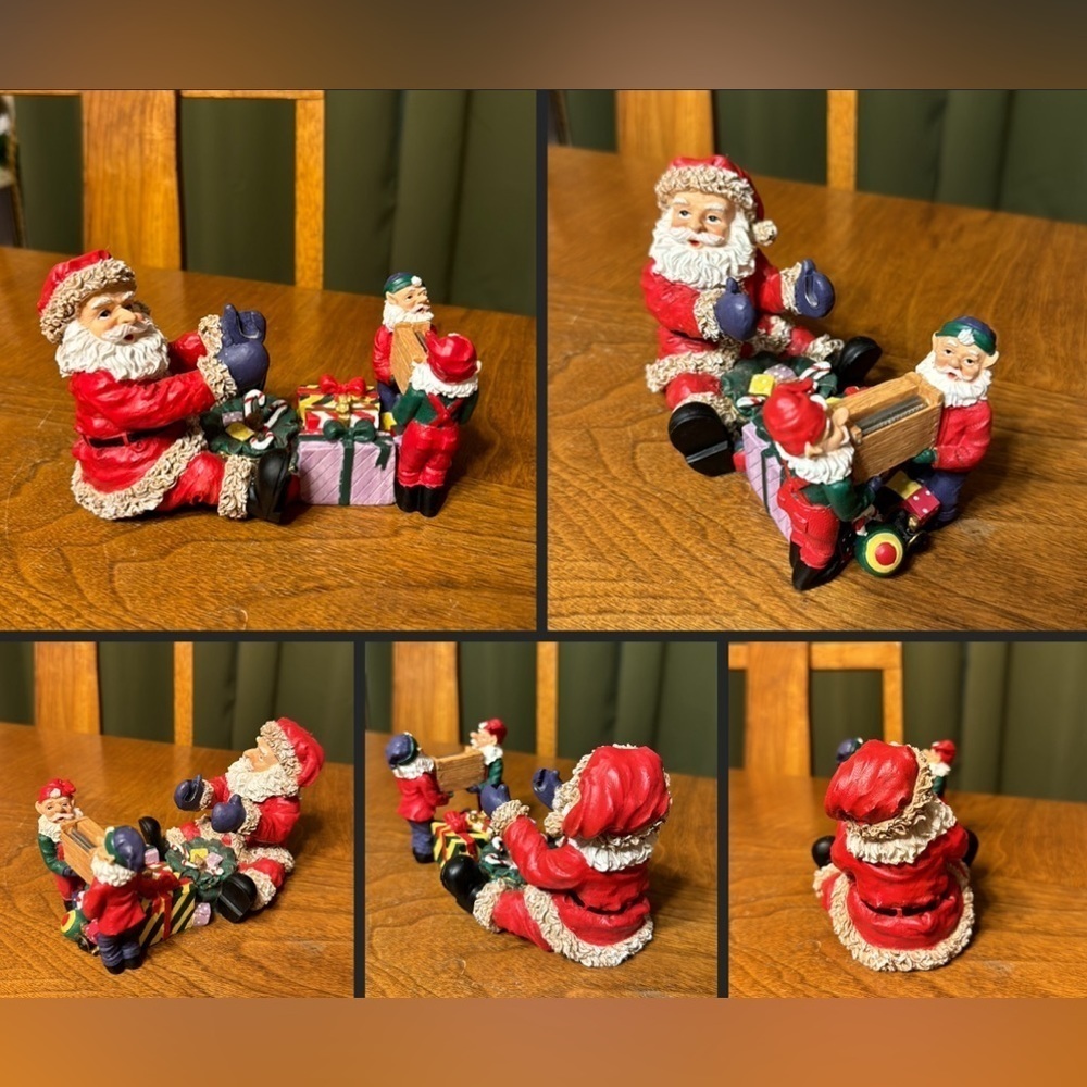 Vintage Santa Claus Tape Dispenser Table Decor Christmas Wrap Tape Dispenser
